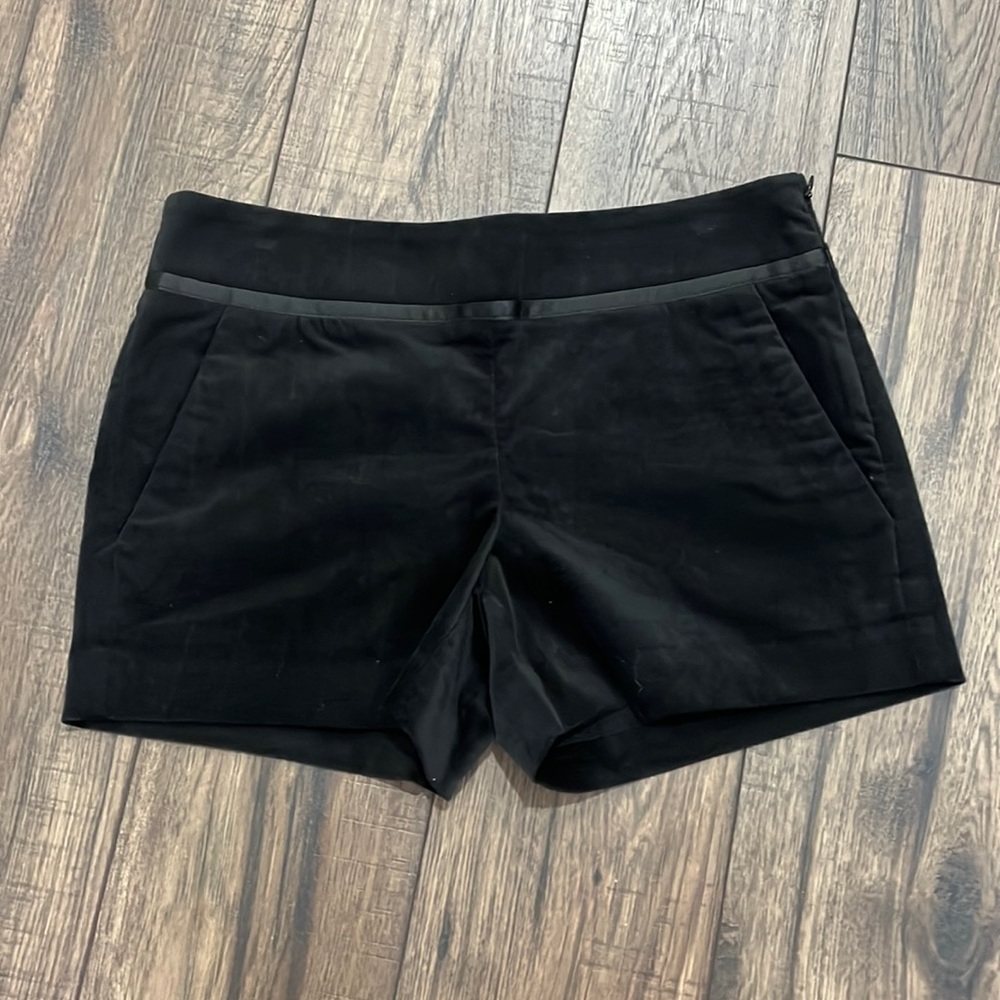 LOFT black velour shorts NWT 2P